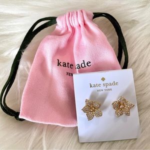 🆕 Kate Spade Gold Large Flower Studded Earrings